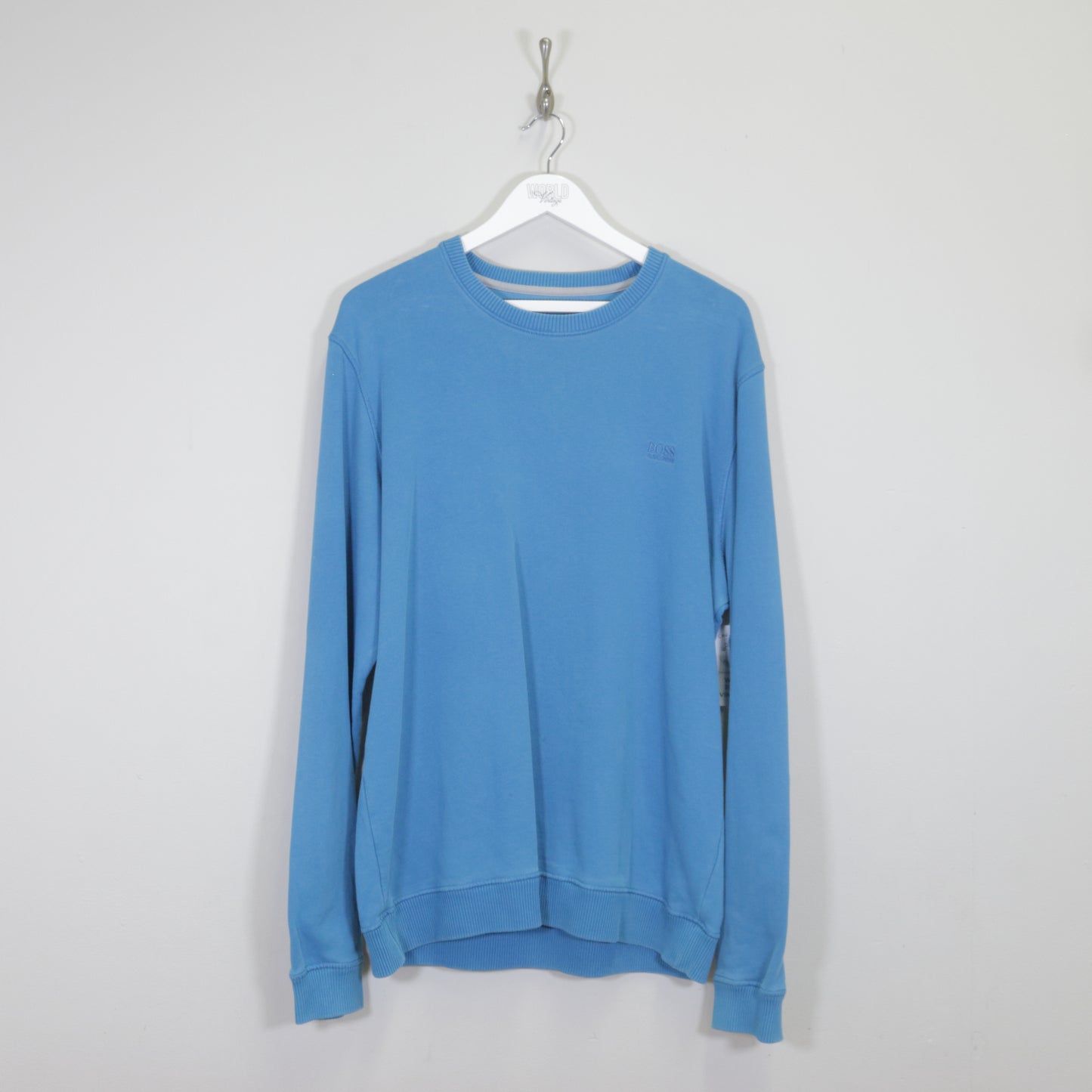 Vintage Boss sweatshirt in blue. Best fits XL