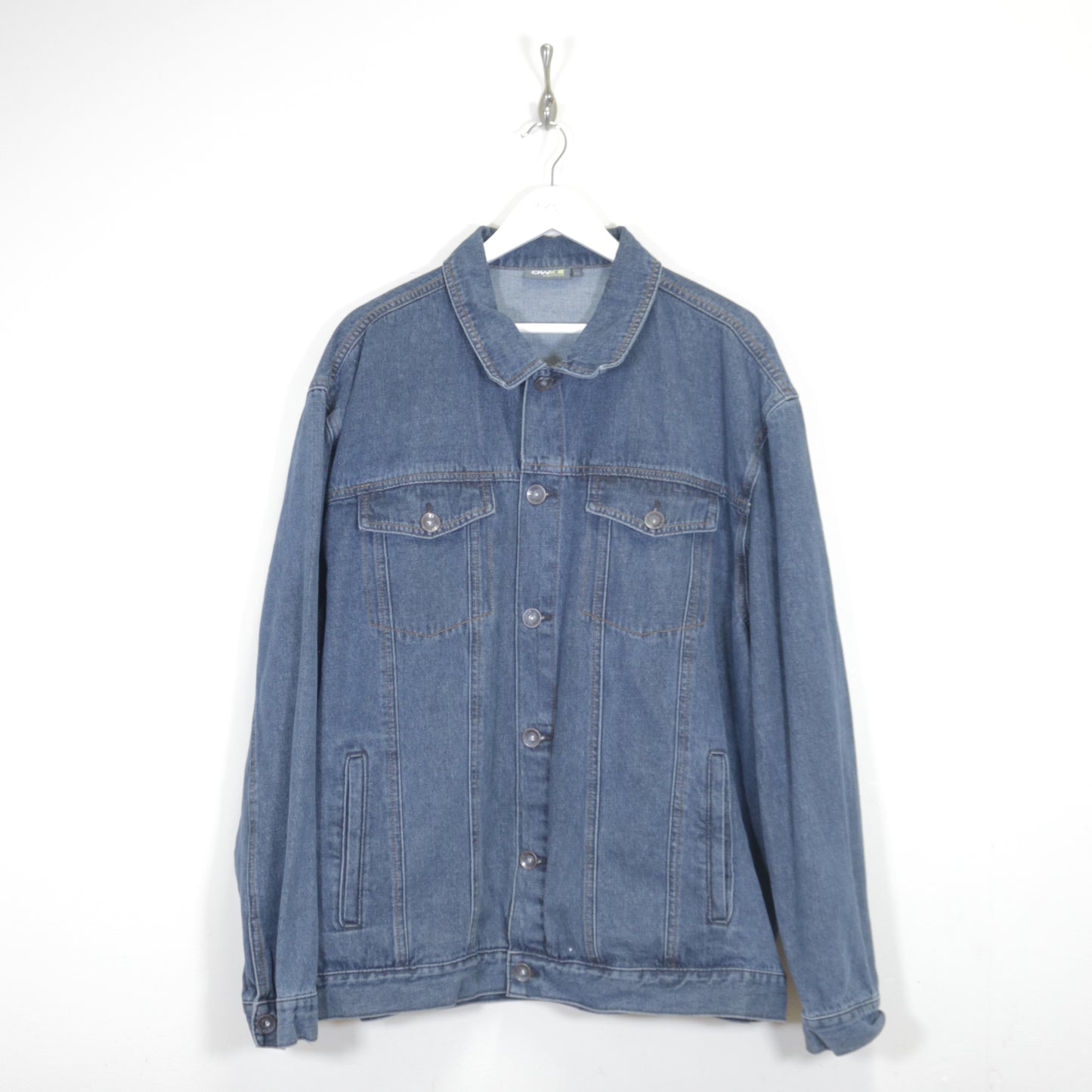 Vintage Owk denim jacket in blue. Best fits XL