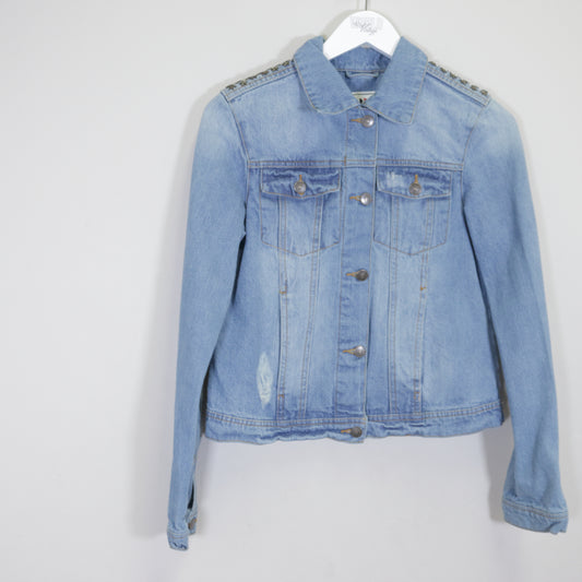 Vintage Peckott denim jacket in blue. Best fits S