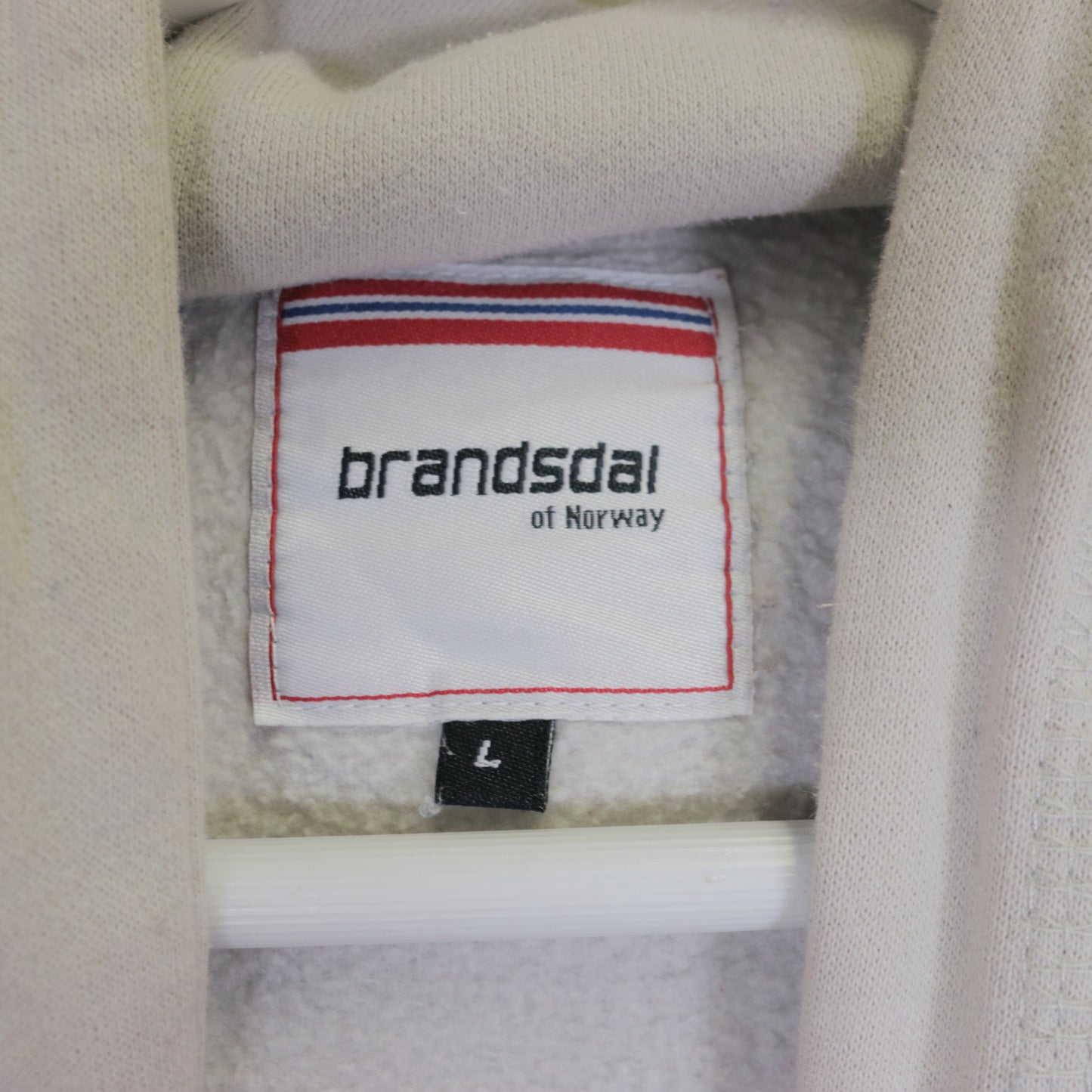 Vintage Brandsdal hoodie in cream. Best fits L