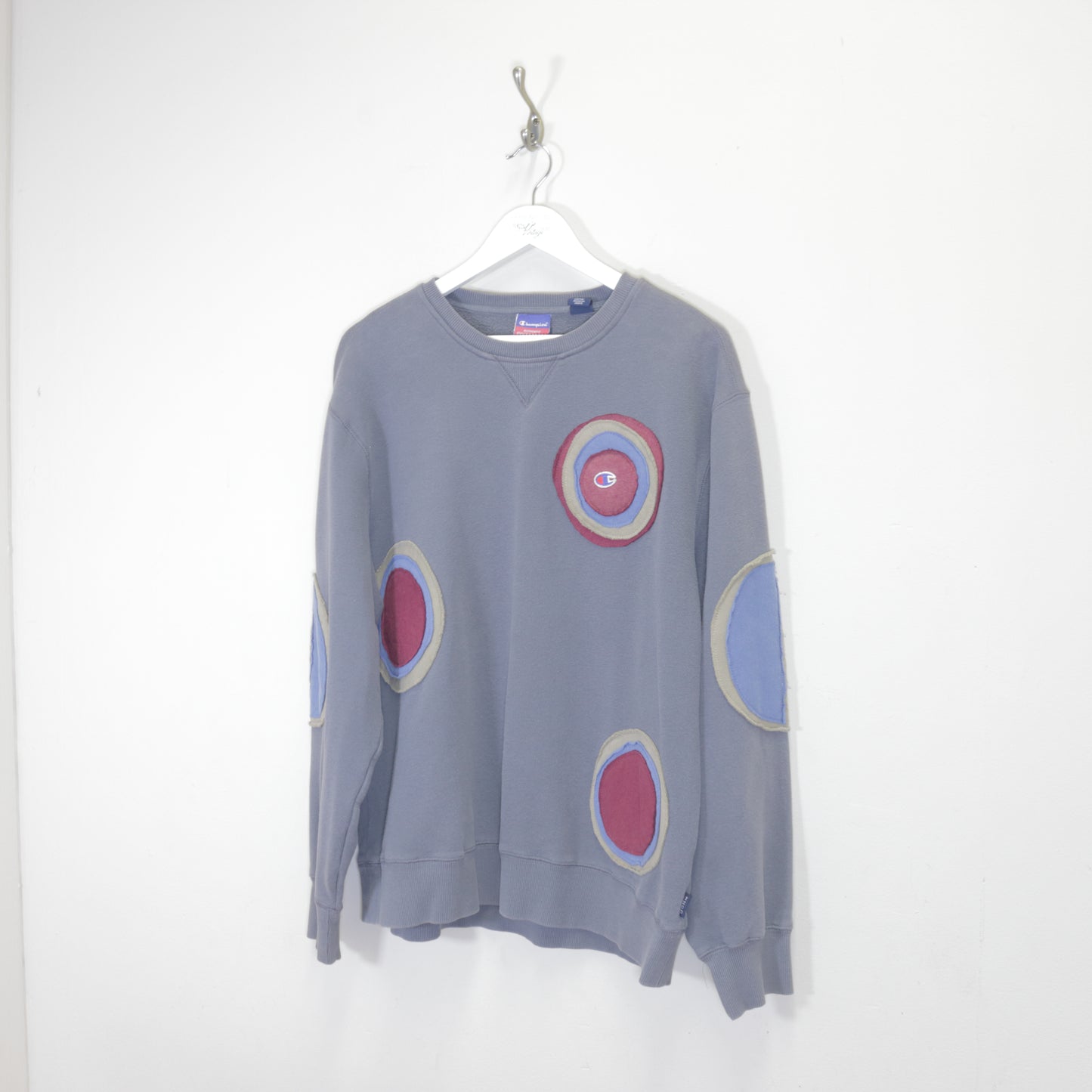 Vintage Champion Reworked sweatshirt in grey. Best fits XL