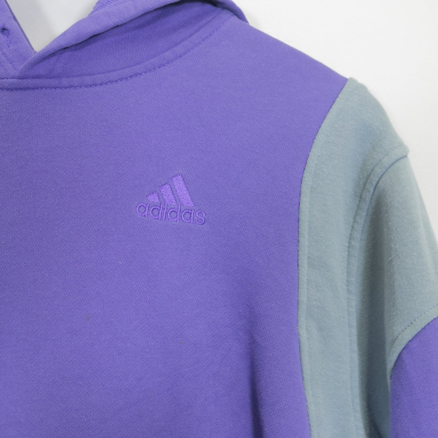 Vintage Adidas Reworked hoodie in purple. Best fits S