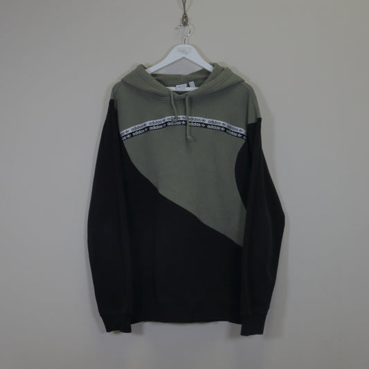 Vintage Adidas rework sweatshirt in black and green. Best fits L