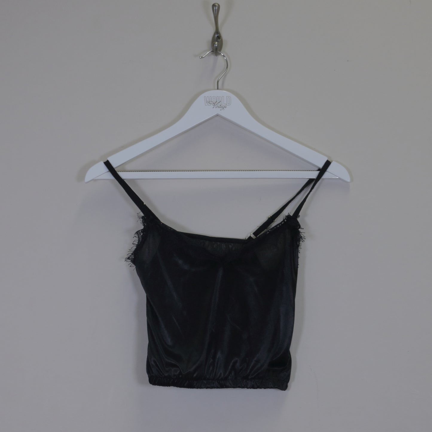 Vintage women's Unbranded cami in black. Best fits XS