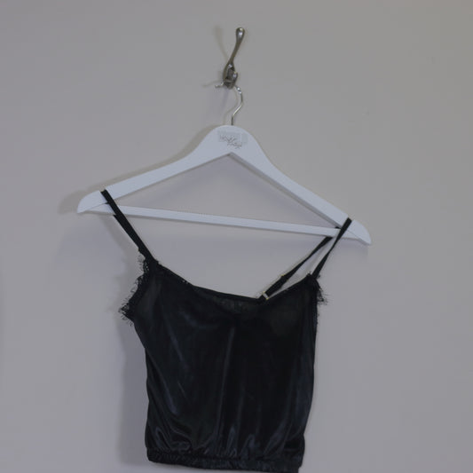 Vintage women's Unbranded cami in black. Best fits XS