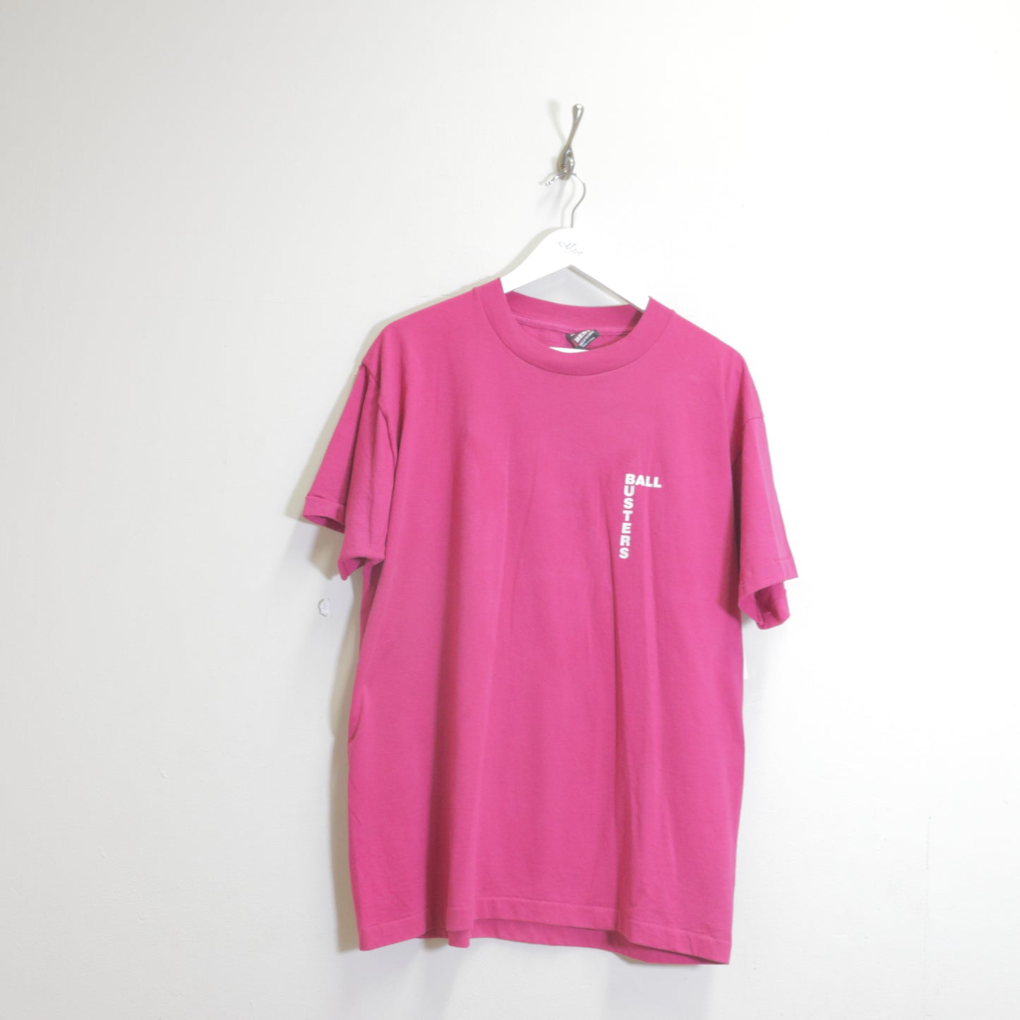 Vintage Fruit of the Loom single stitch t-shirt in pink. Best fits XL