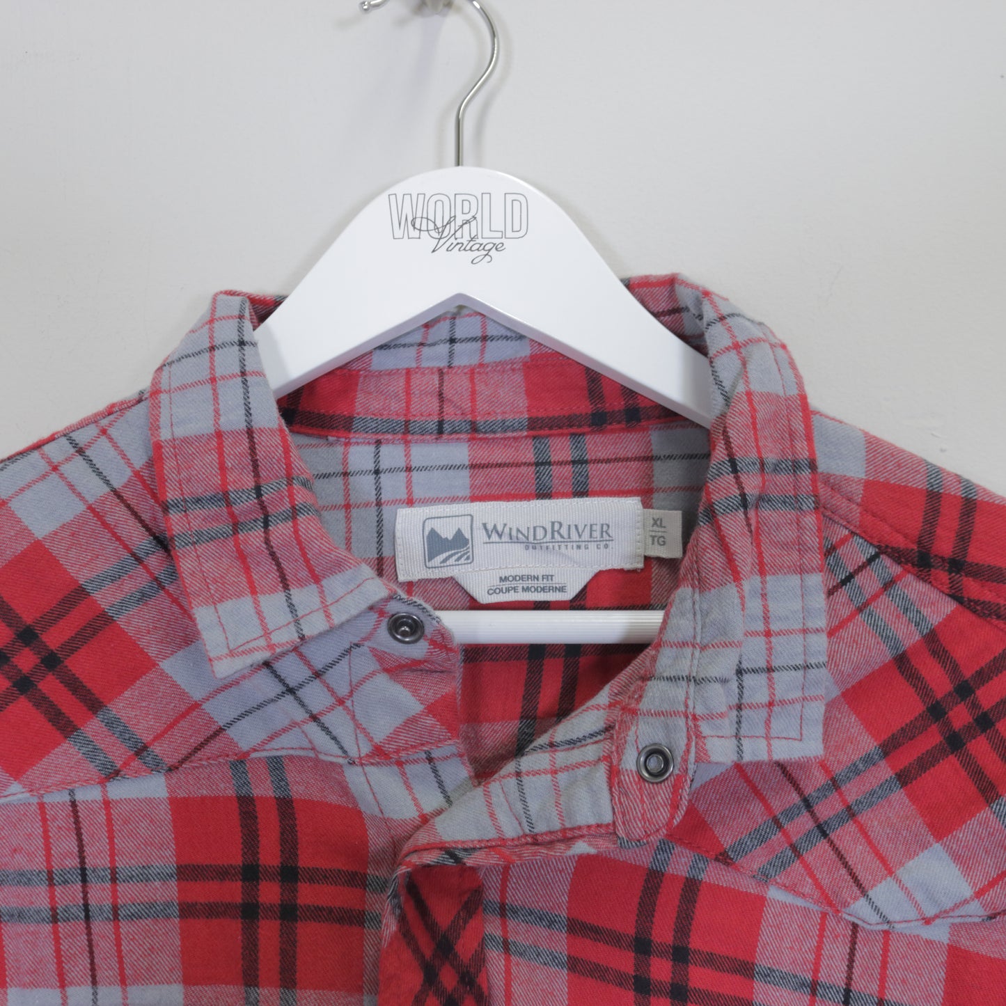 Vintage WindRiver plaid shirt in red. Best fits XL