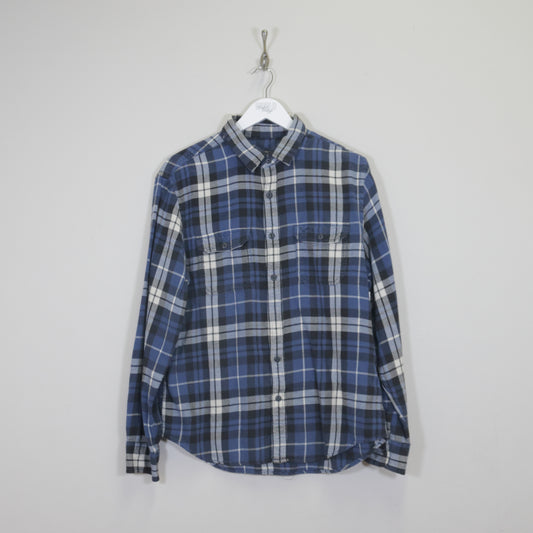 Vintage American Eagle plaid shirt in blue. Best fits L