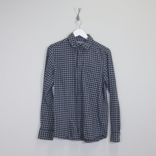 Vintage Ike plaid shirt in black and grey. Best fits S