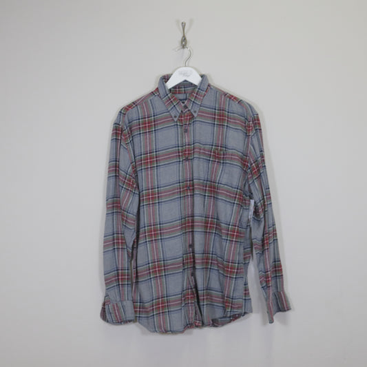 Vintage Croft&Barrow plaid shirt in grey. Best fits L