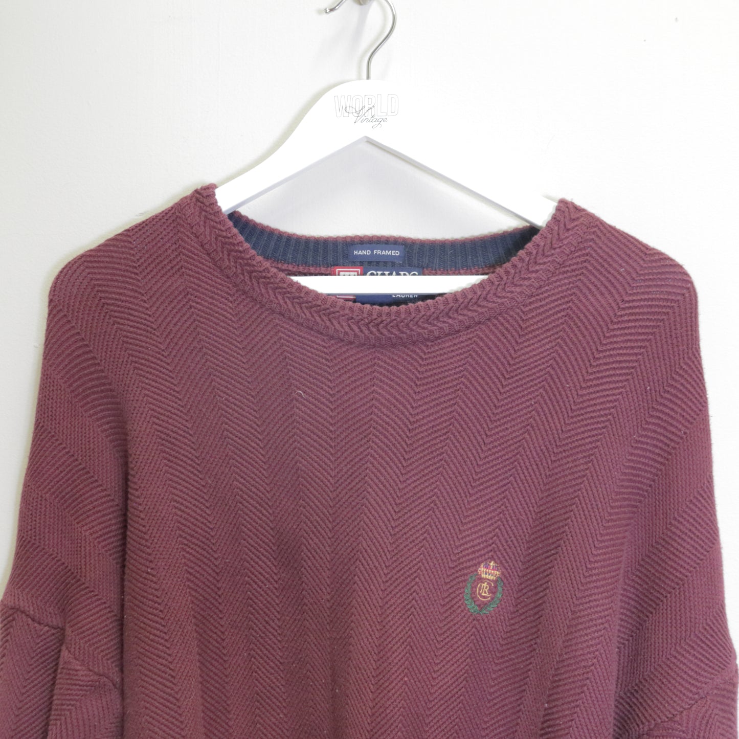 Vintage Chaps sweater in maroon. Best fits XL