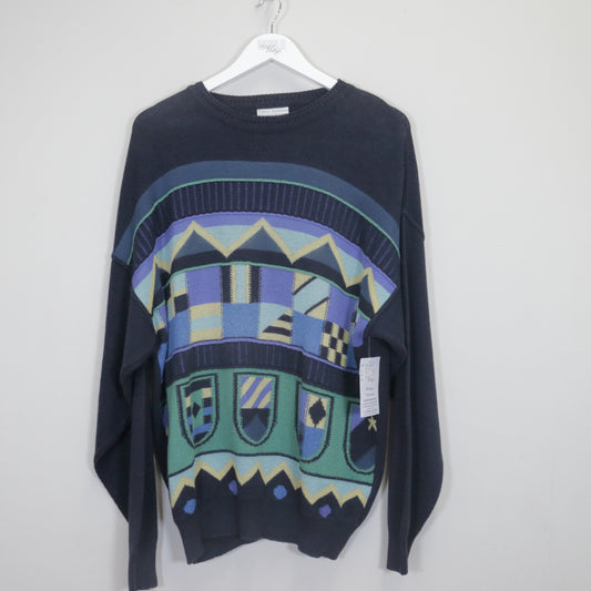 Vintage Emilio Sandrini sweater in blue. Best fits L