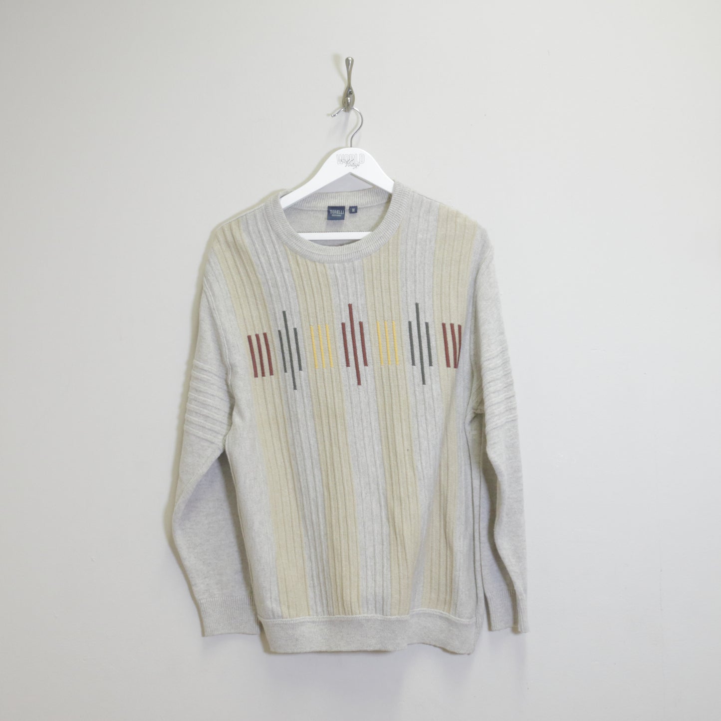 Vintage Torelli sweater in cream. Best fits M