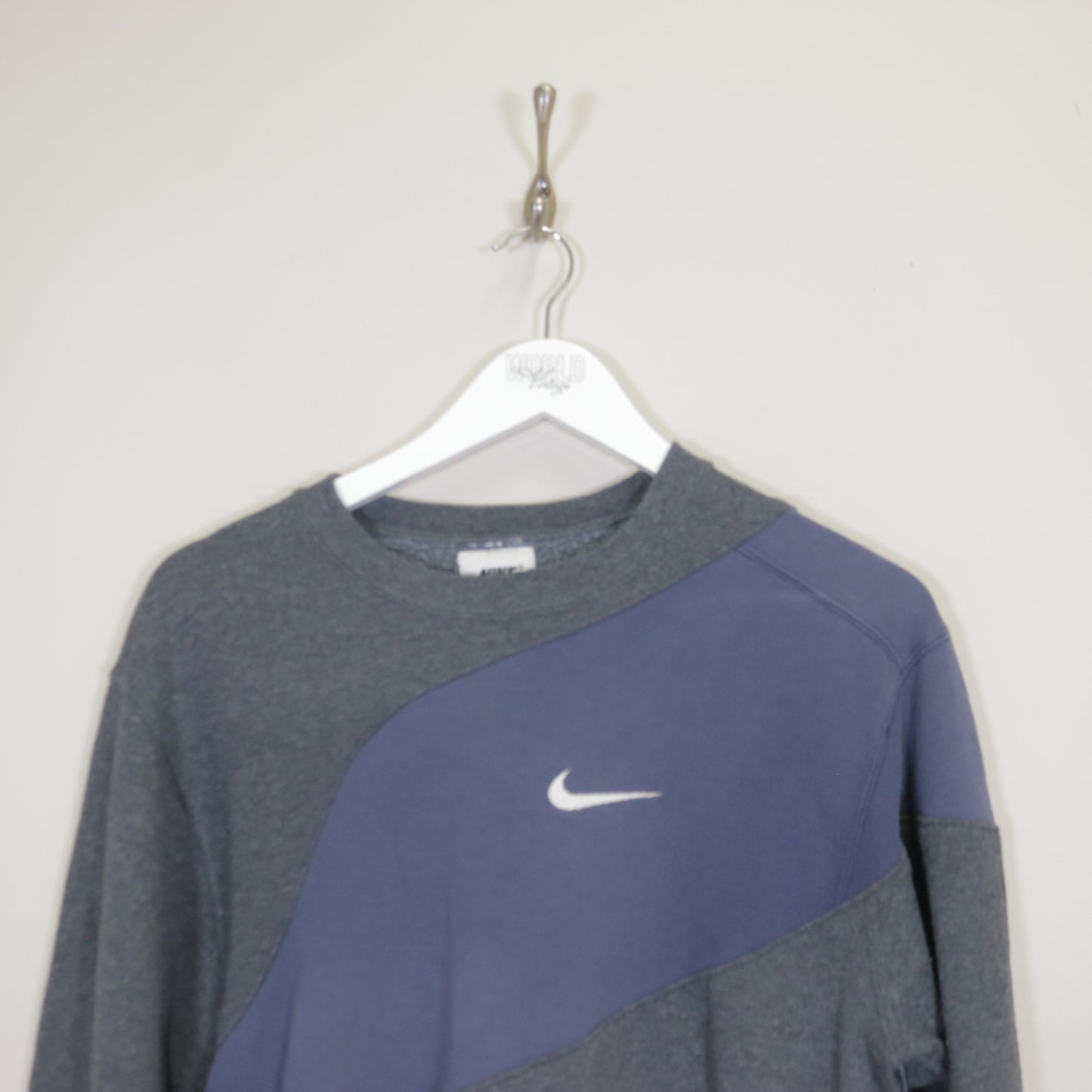 Vintage Nike reworked sweatshirt in grey. Best fits S