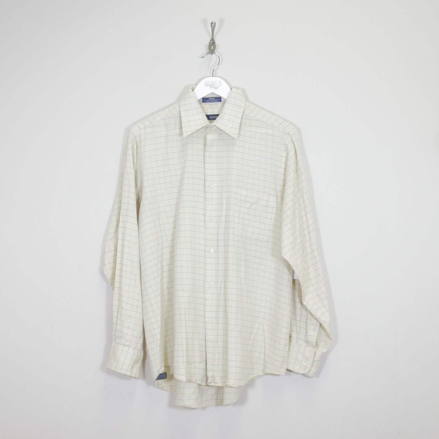 Vintage Izod shirt in striped yellow. Best fits L