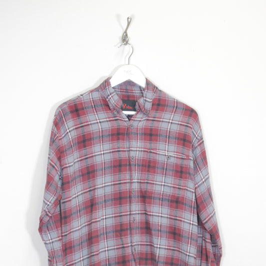 Vintage Stoic shirt in striped red. Best fits M