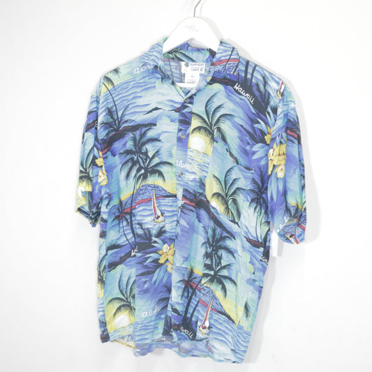 Vintage Hawaian OMNI II Hawaian shirt in blue. Best fits S