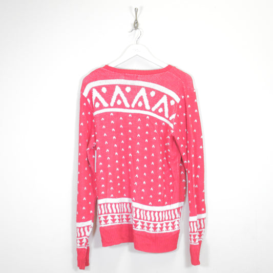 Vintage digital dudz knitted sweatshirt in red. Best fits L