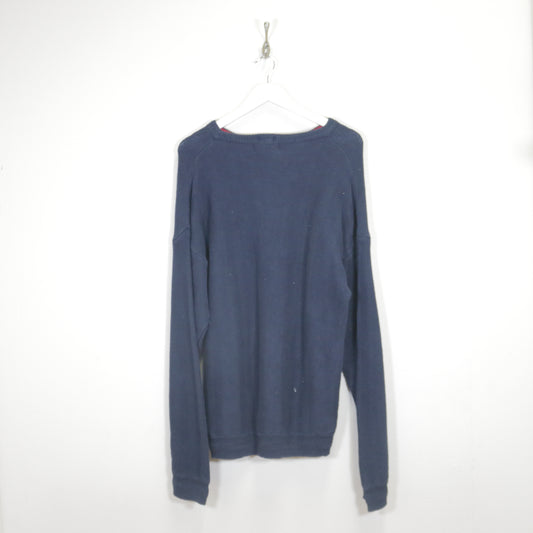 Vintage Chaps knitted sweatshirt in navy. Best fits XL