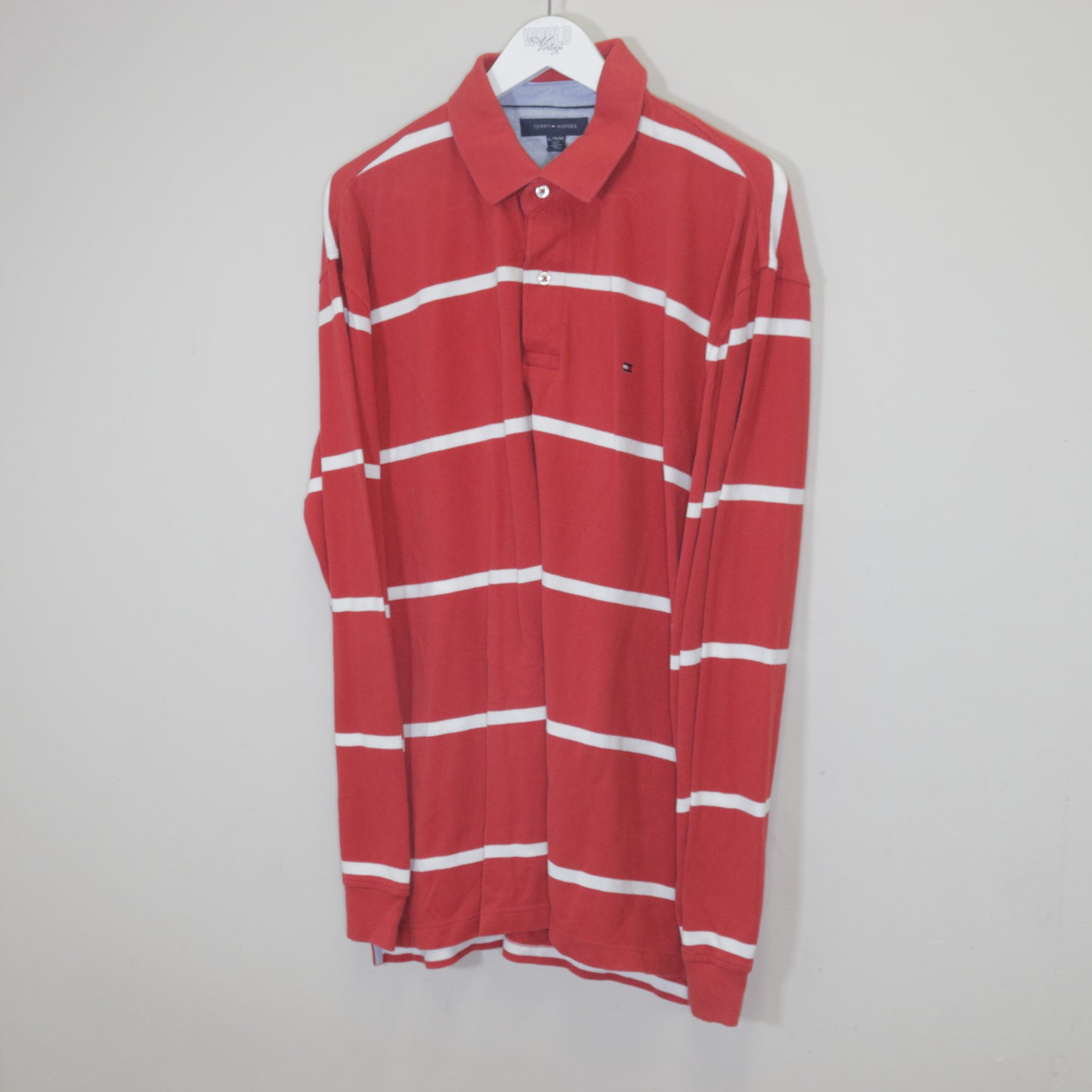 Vintage Tommy Hilfiger shirt in red. Best fits XL