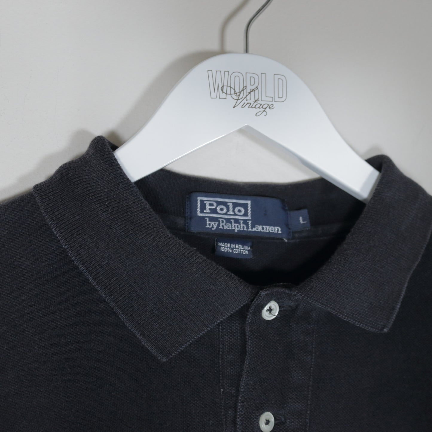 Vintage Polo by Ralph Lauren shirt in black. Best fits L