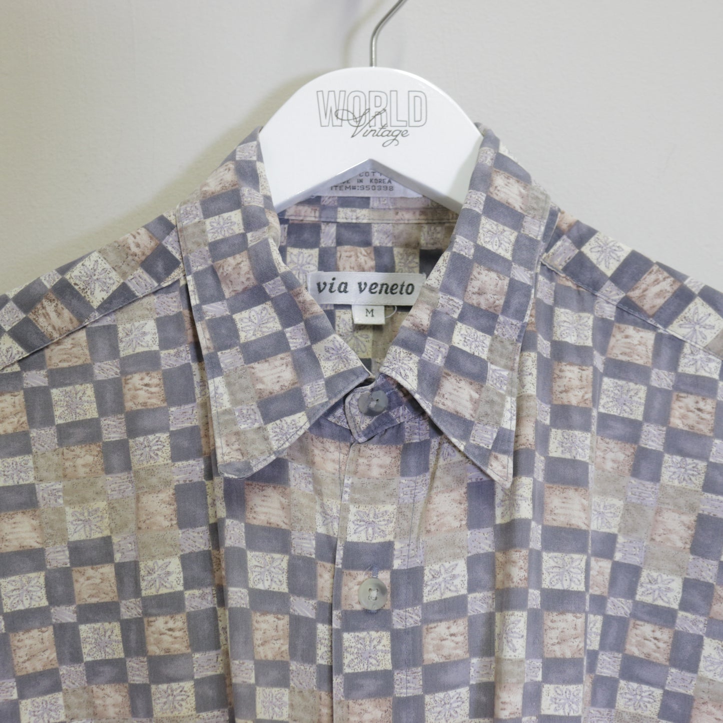 Vintage Via Veneto shirt in grey. Best fits L