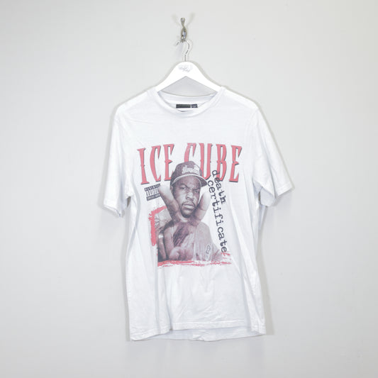 Vintage Ice Cube band tee in white. Best fits L