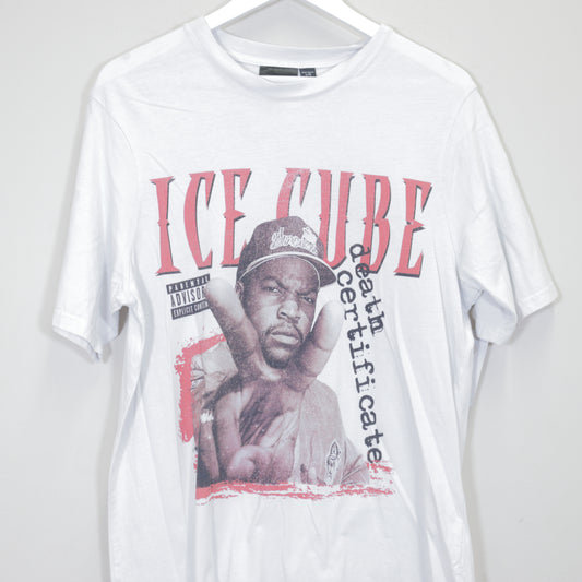 Vintage Ice Cube band tee in white. Best fits L