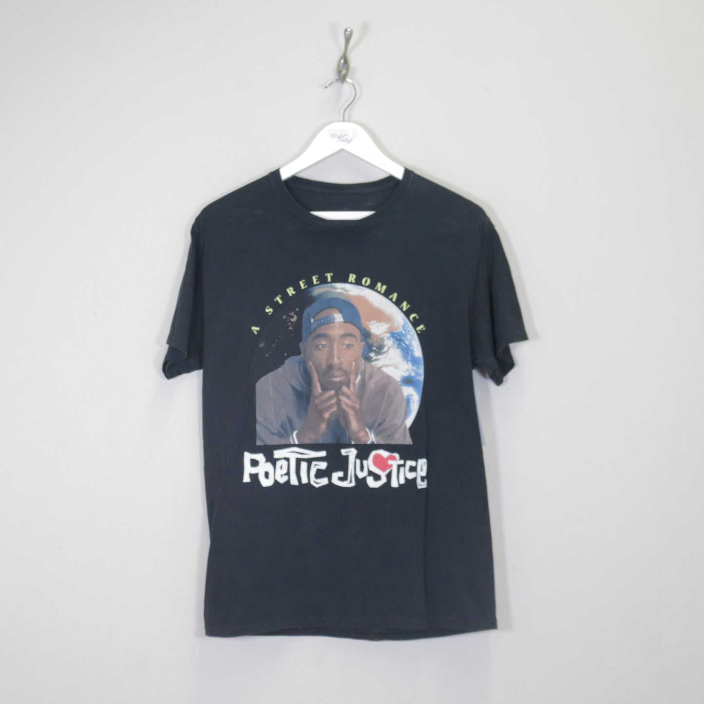 Vintage 2Pac band tee in black. Best fits M