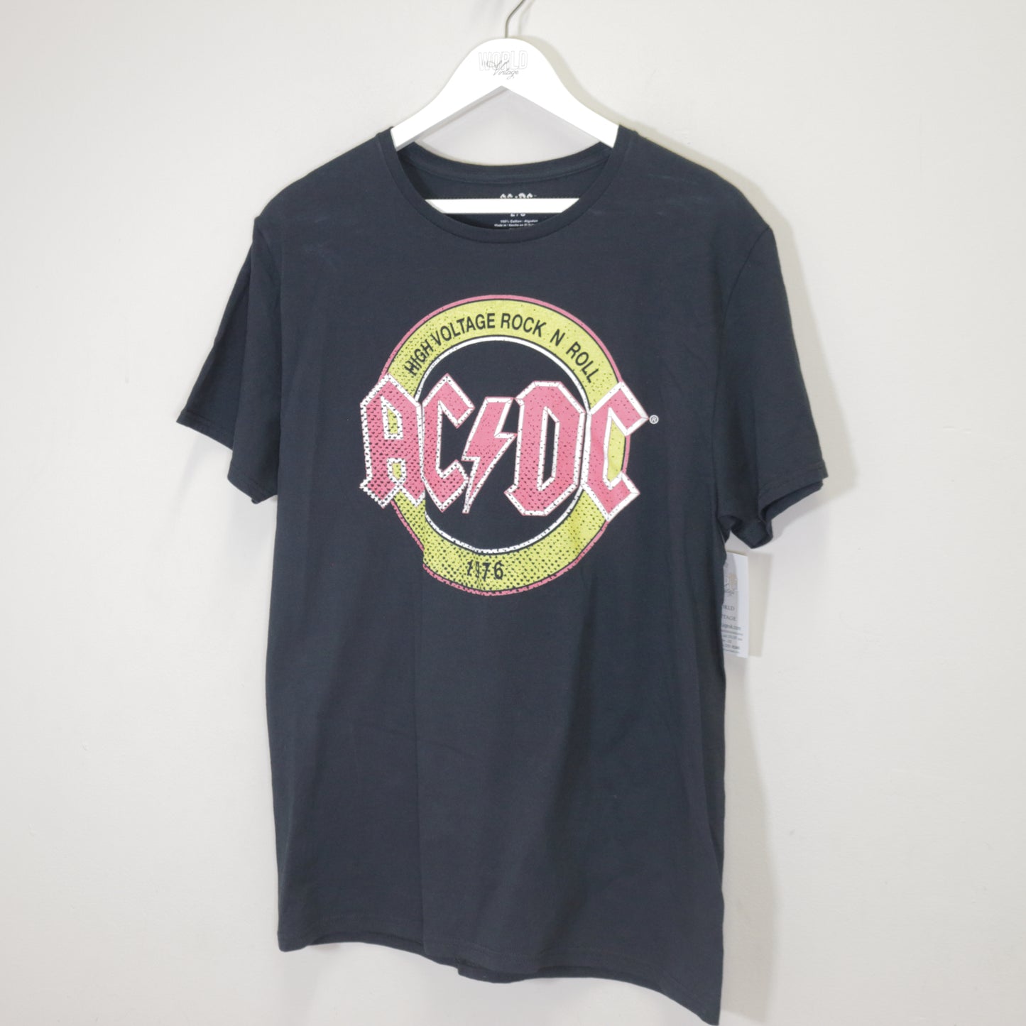 Vintage AC/DC band tee in black. Best fits L