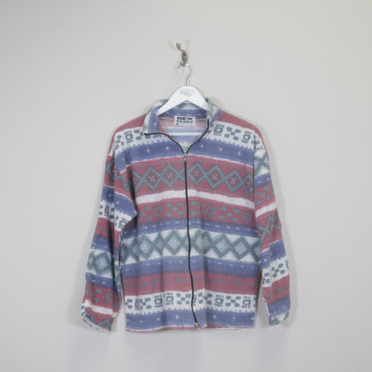 Vintage New Castle fleece in multicolour. Best fits M