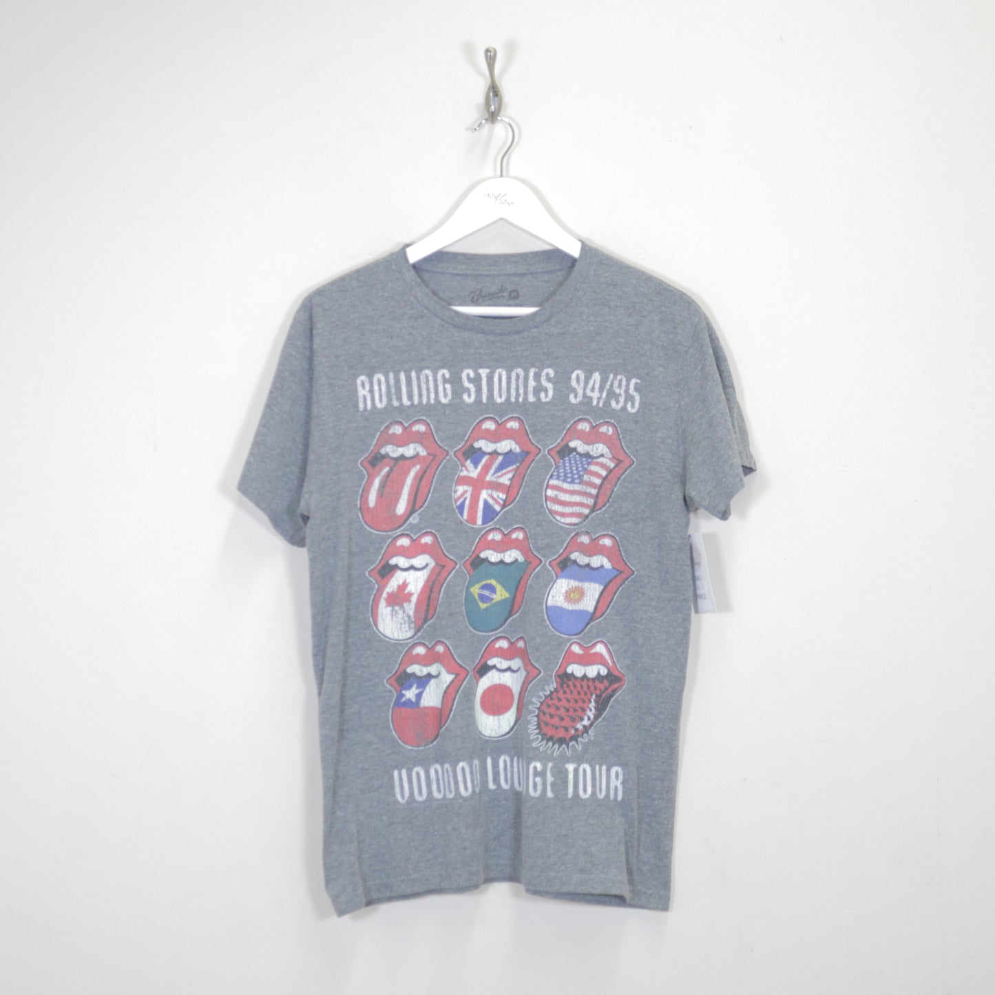 Vintage Rolling Stones band tee in grey. Best fits M