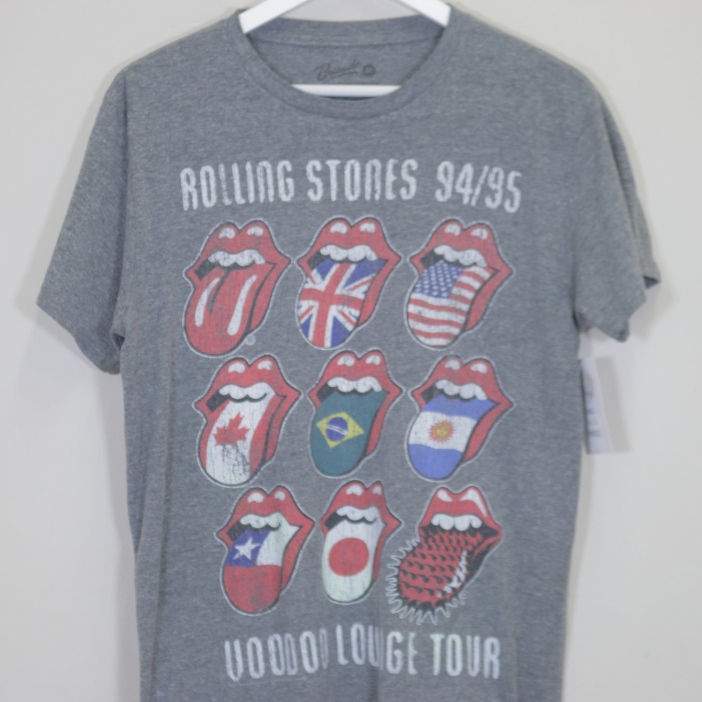 Vintage Rolling Stones band tee in grey. Best fits M