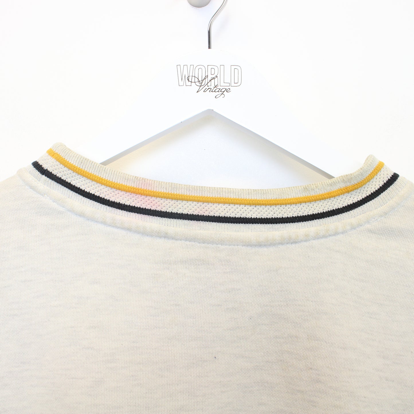 Vintage Puma spell out sweatshirt grey and yellow. Best fits M