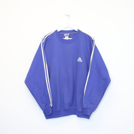 Vintage Adidas small logo sweatshirt blue. Best fits L