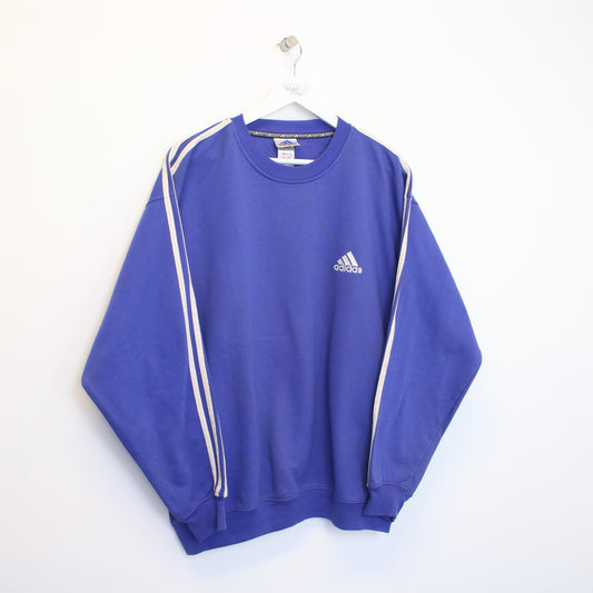 Vintage Adidas small logo sweatshirt blue. Best fits L