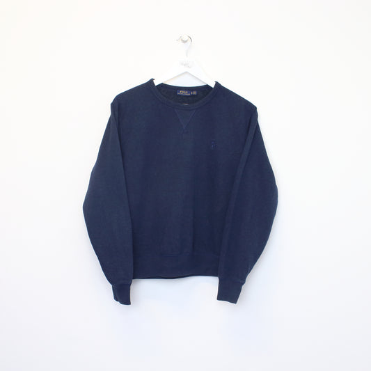 Vintage Polo Ralph Lauren sweatshirt in navy. Best fits S