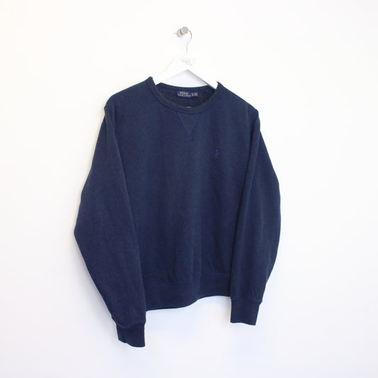 Vintage Polo Ralph Lauren sweatshirt in navy. Best fits S