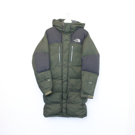 Vintage The North Face 800 hooded puffer jacket in green and black. Best fits M