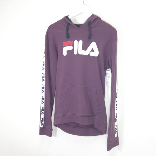 Vintage Fila hoodie in burgundy. Best fits M