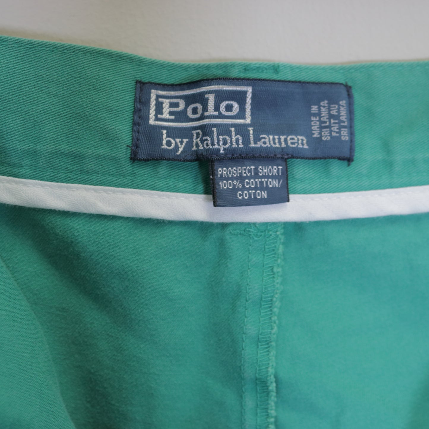Vintage Polo Ralph Lauren cargo shorts in green. Best fits W42