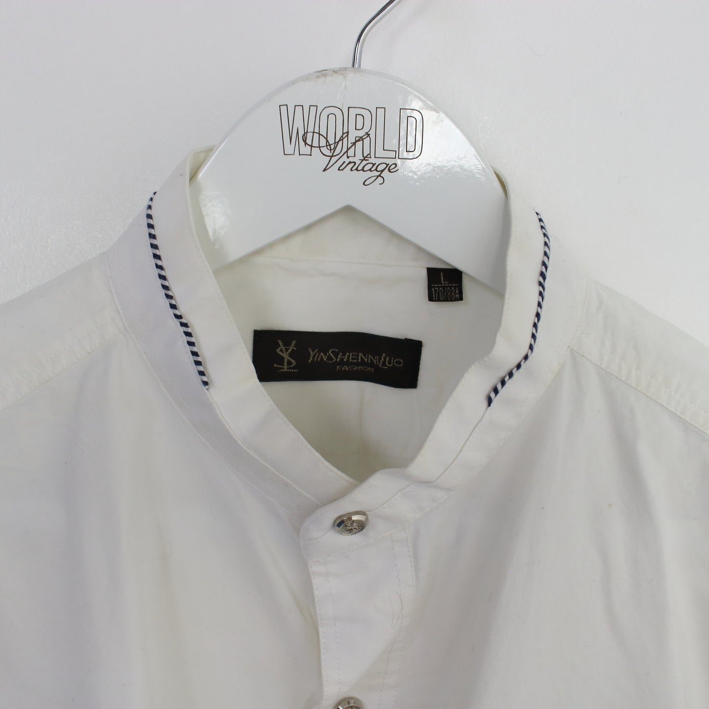 Vintage Replica YSL shirt in white. Best fits M