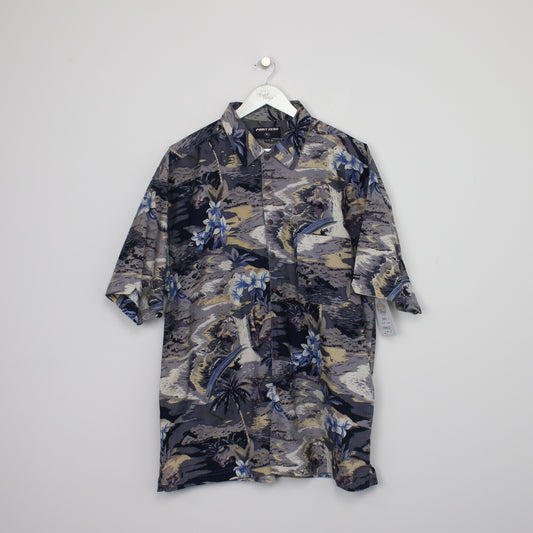 Vintage Point Zero Hawaiian shirt in grey. Best fits XL