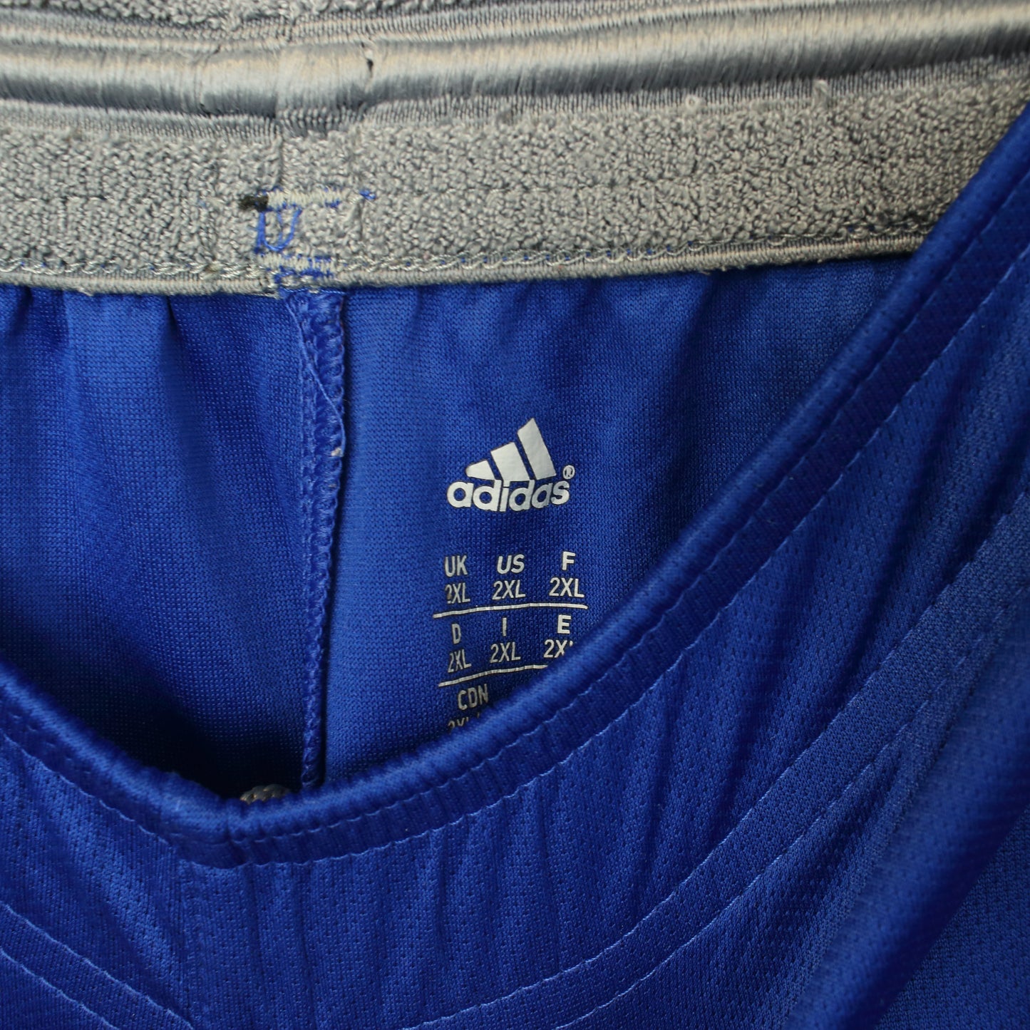 Vintage Adidas shorts in blue and grey. Best fits XXL