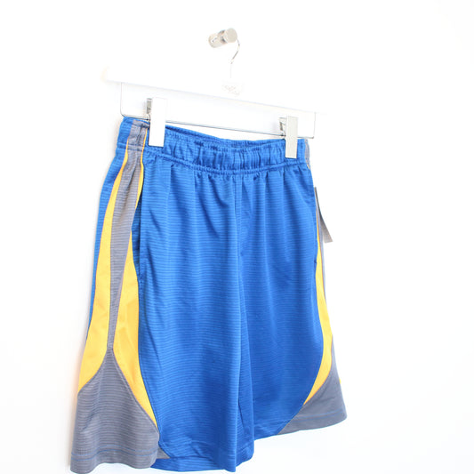 Vintage Nike shorts in blue and yellow. Best fits S