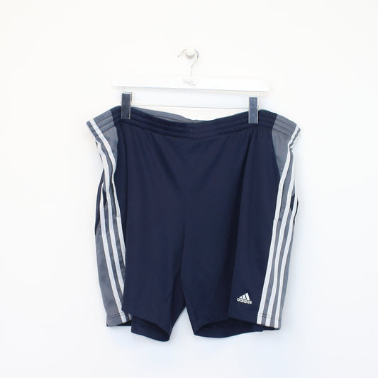 Vintage Adidas two tone shorts in navy and grey. Best fits XL