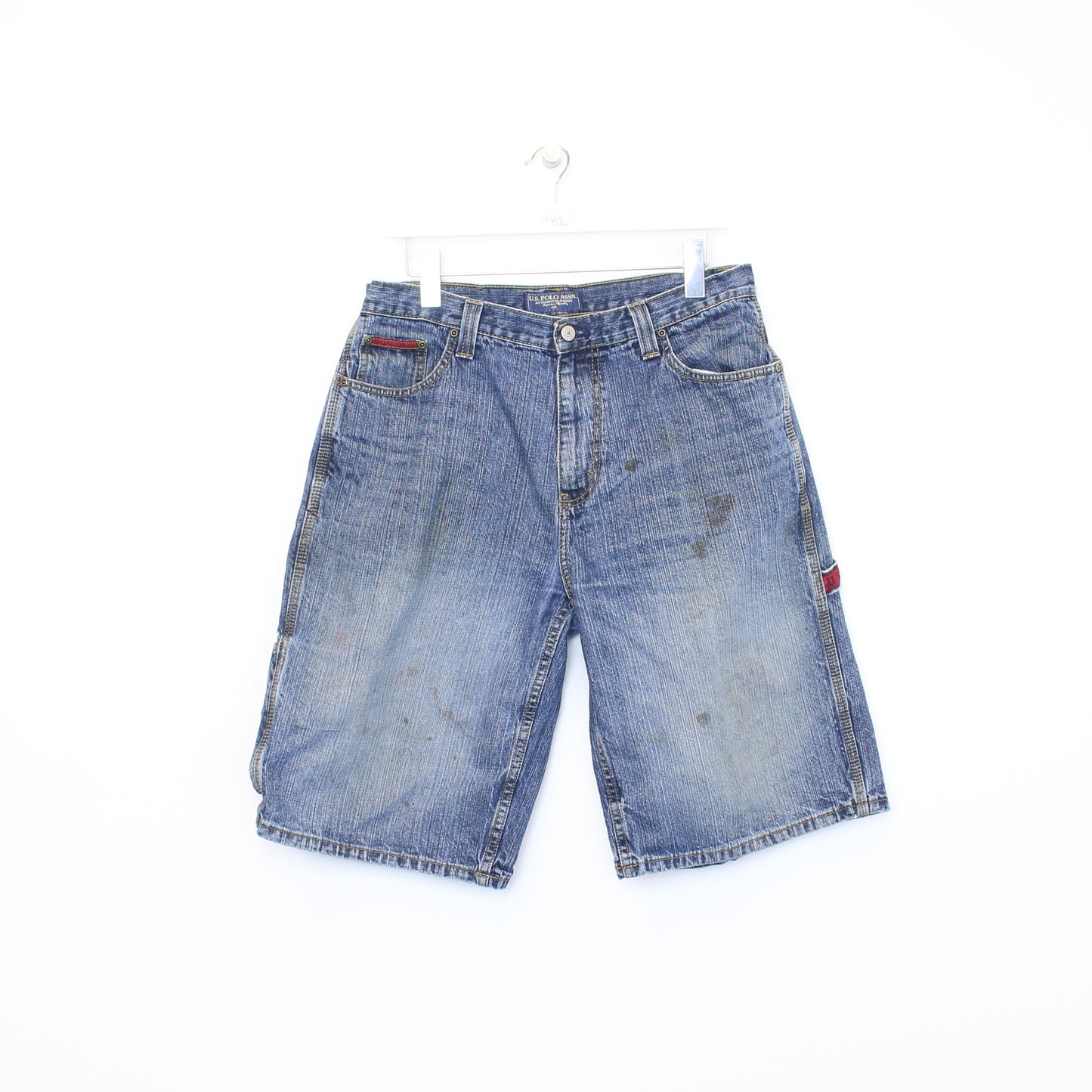 Vintage Polo Ralph Lauren denim shorts in blue. Best fits W34