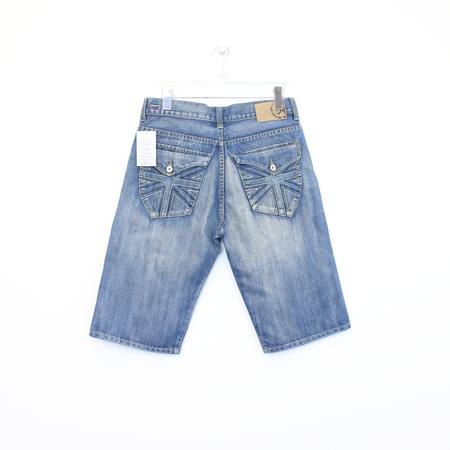 Vintage Diesel denim shorts in blue. Best fits W32