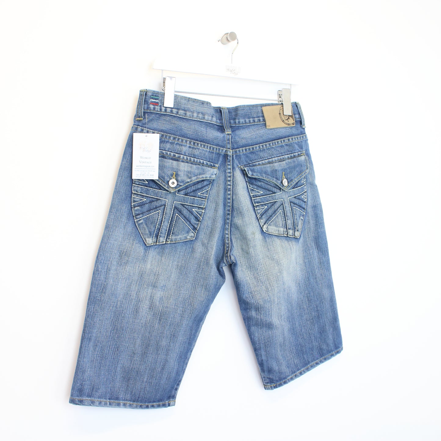 Vintage Diesel denim shorts in blue. Best fits W32