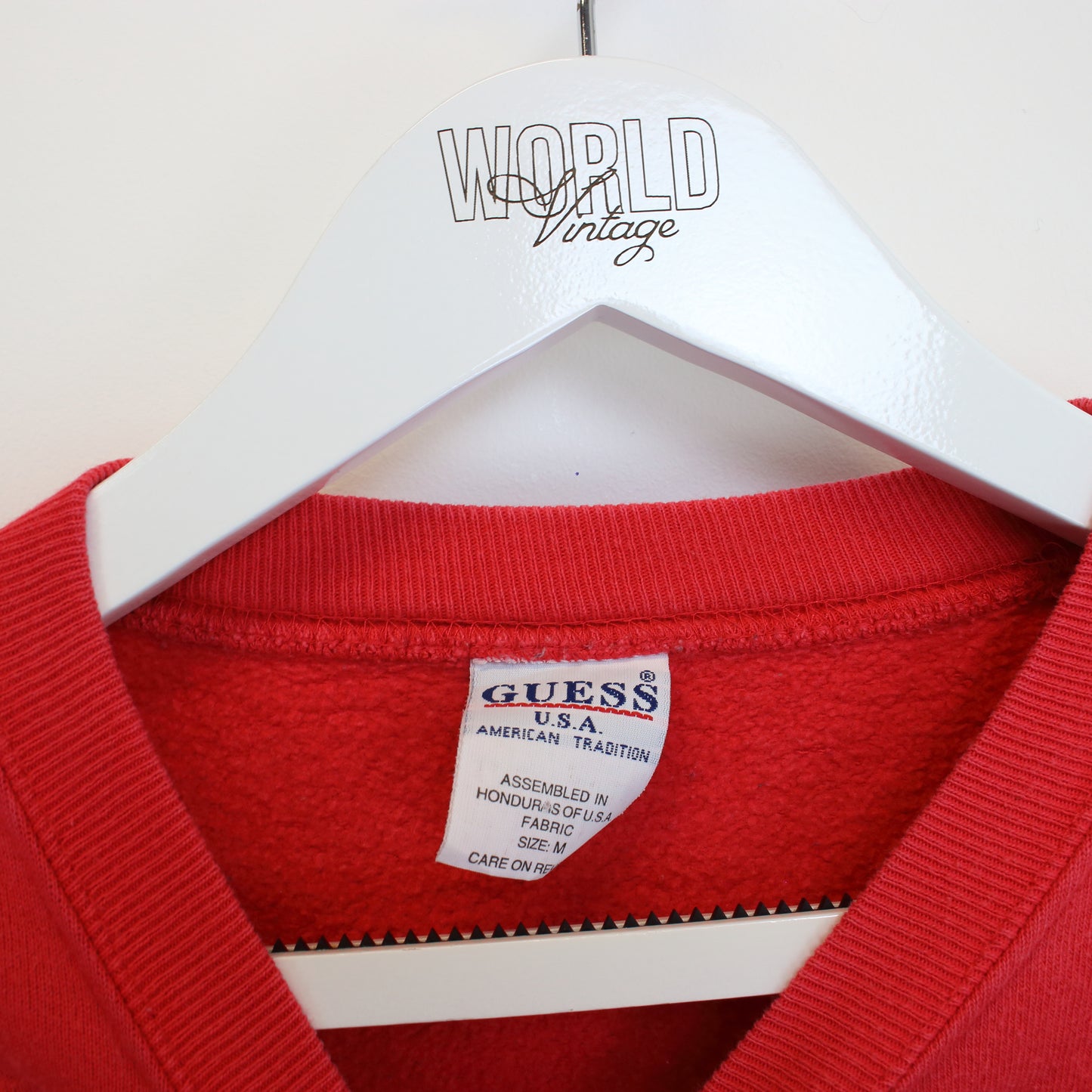 Vintage Guess Jeans sweatshirt in red. Best fits size M